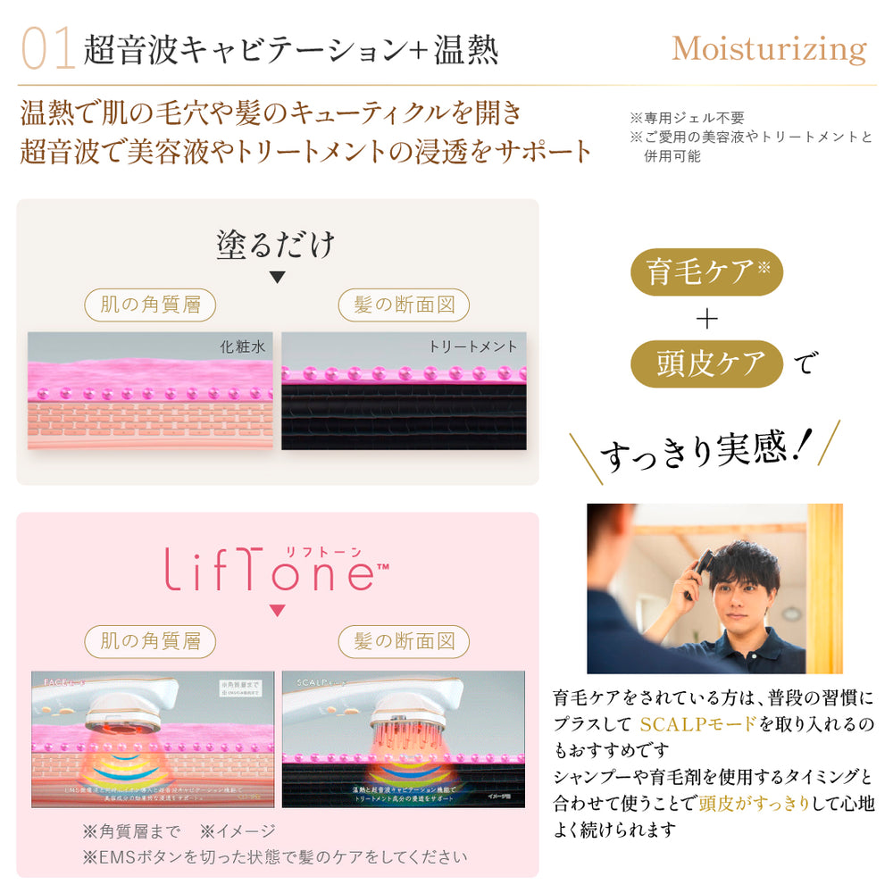 きれいも気分もLiftする オールインone 美顔器 LifTone（リフトーン