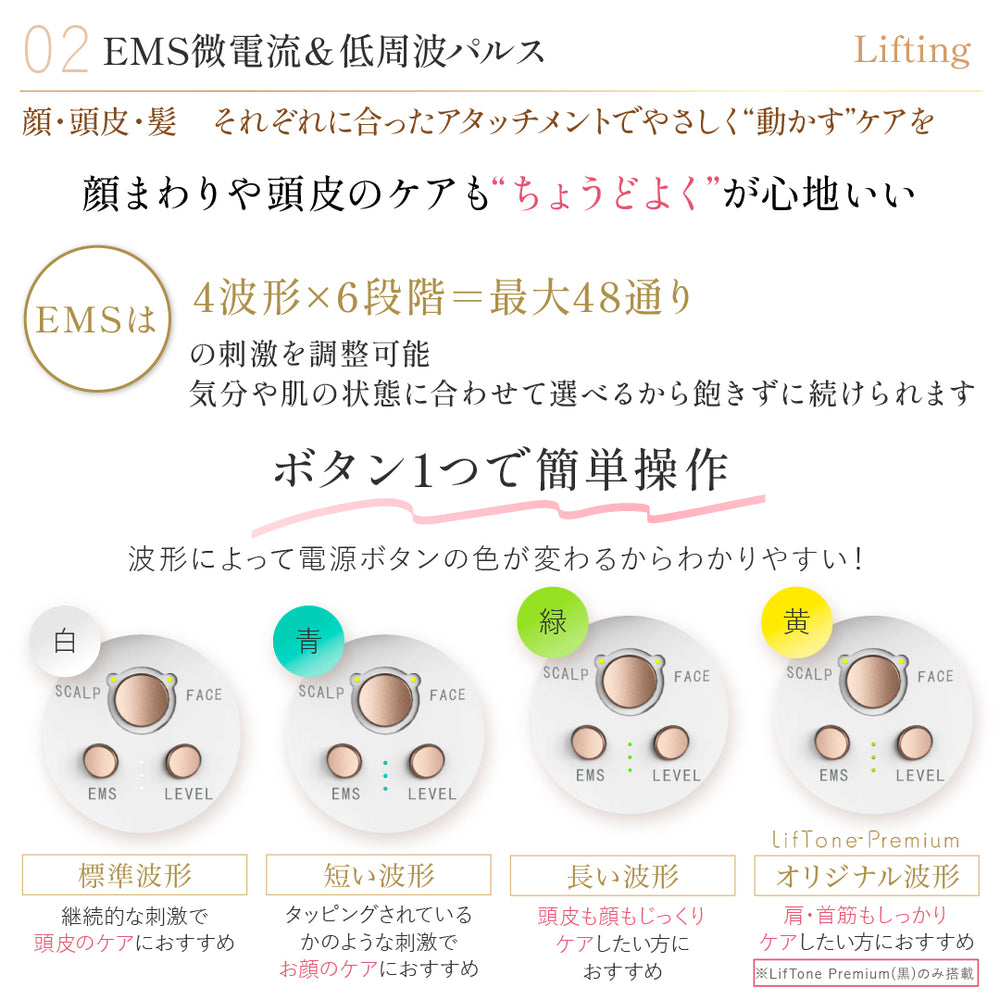 きれいも気分もLiftする オールインone 美顔器 LifTone