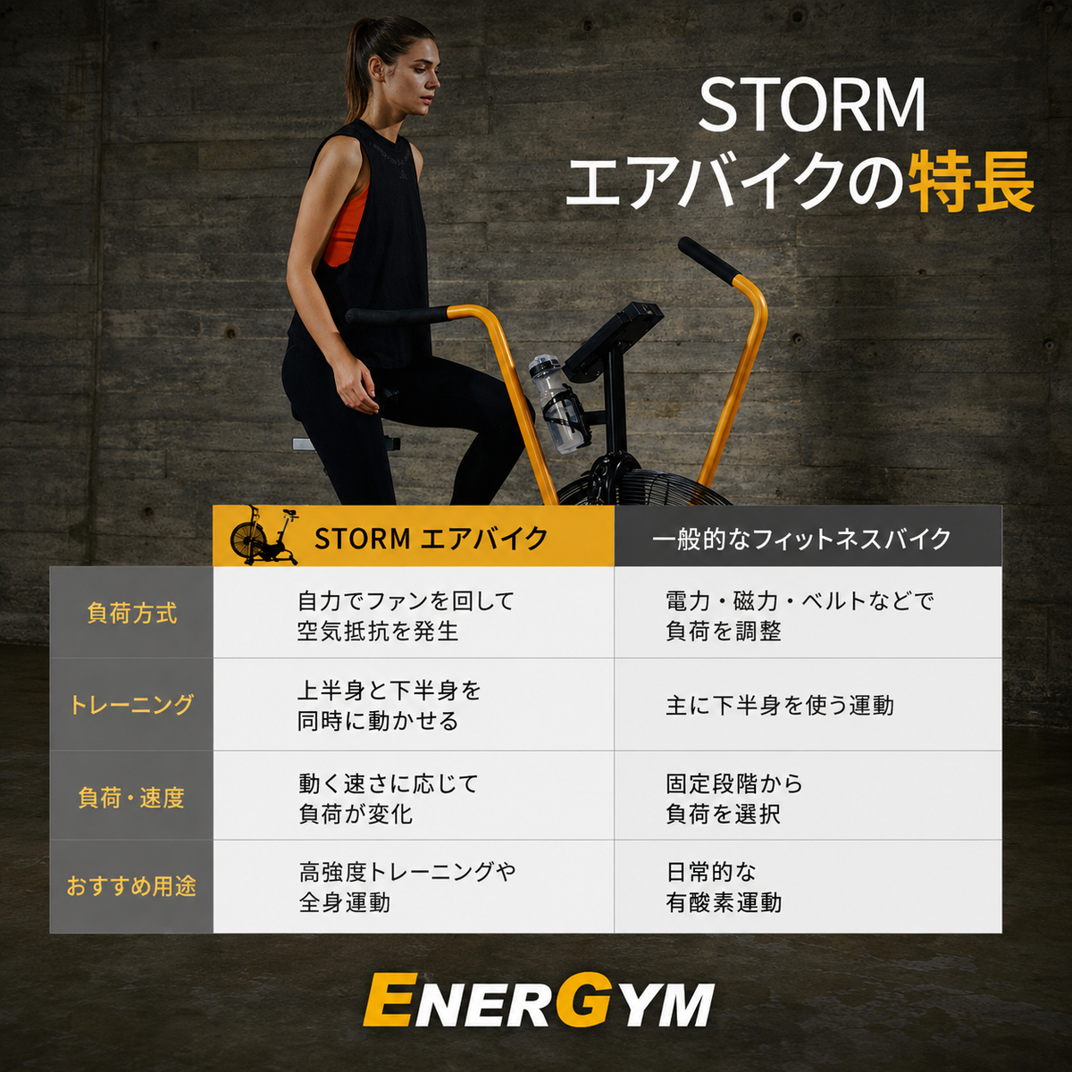 EnerGym STORM エアバイク