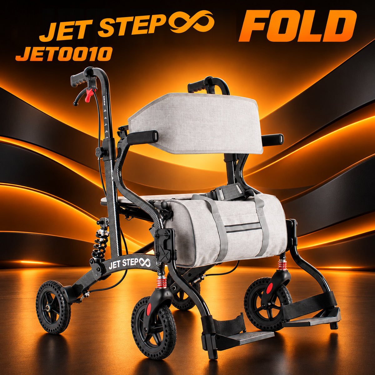 JET STEP FOLD 歩行車いす JET0010
