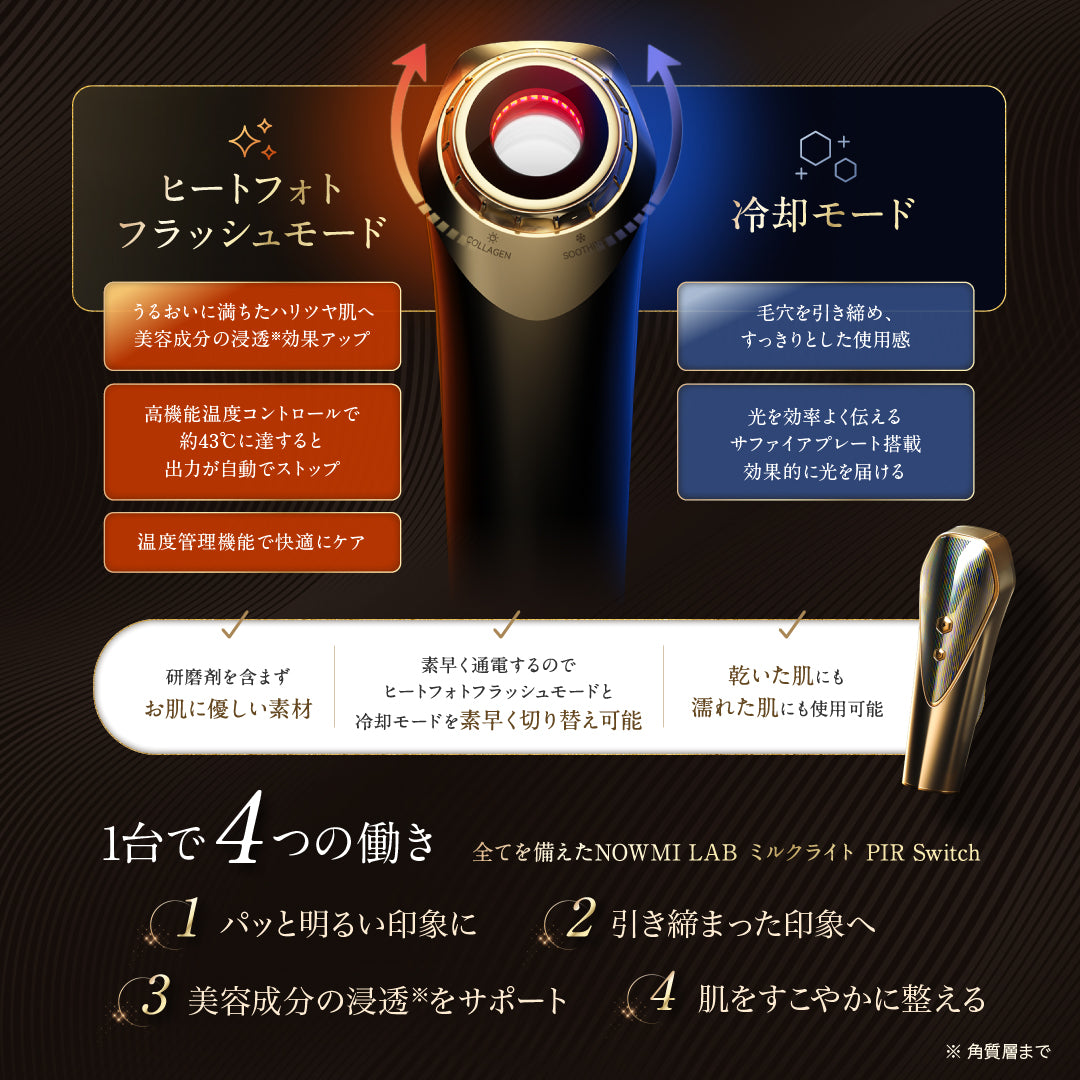 煥膚光療美顏儀 NOWMI Milk Light Switch